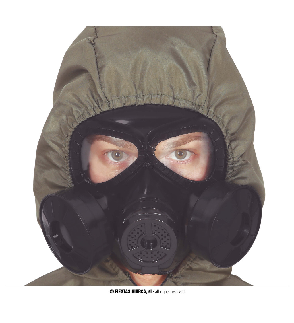 Černá plynová maska