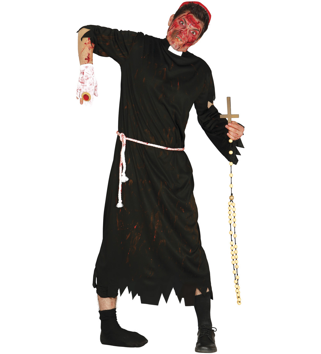 Pánský kostým zombie kněz