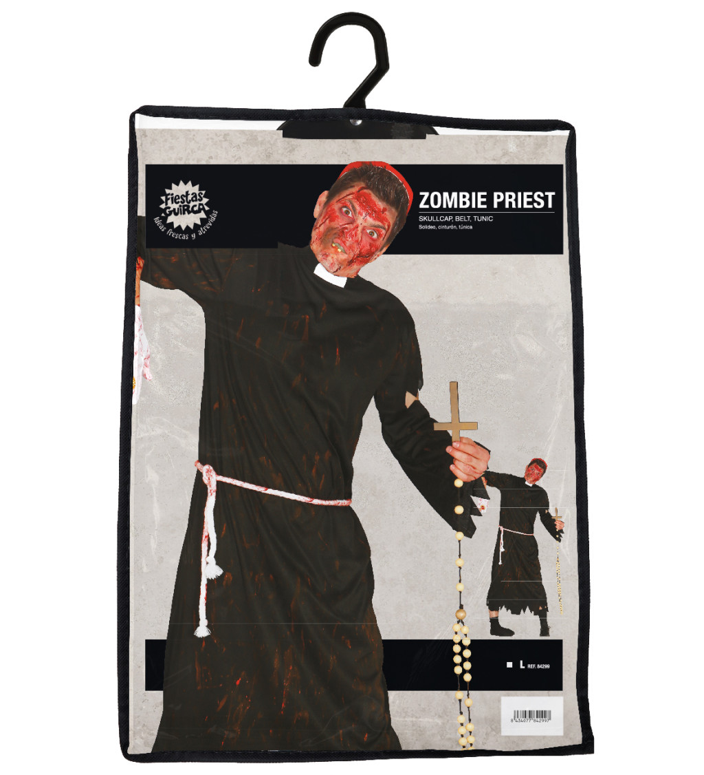 Pánský kostým zombie kněz