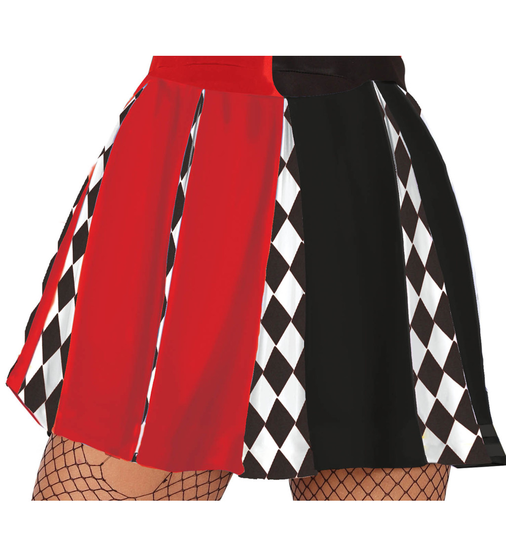 Dámský kostým Harlekýn cheerleader