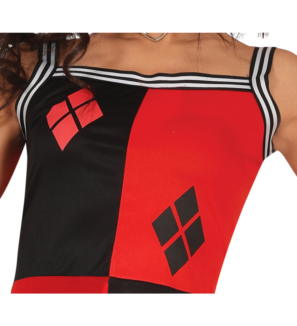 Dámský kostým Harlekýn cheerleader