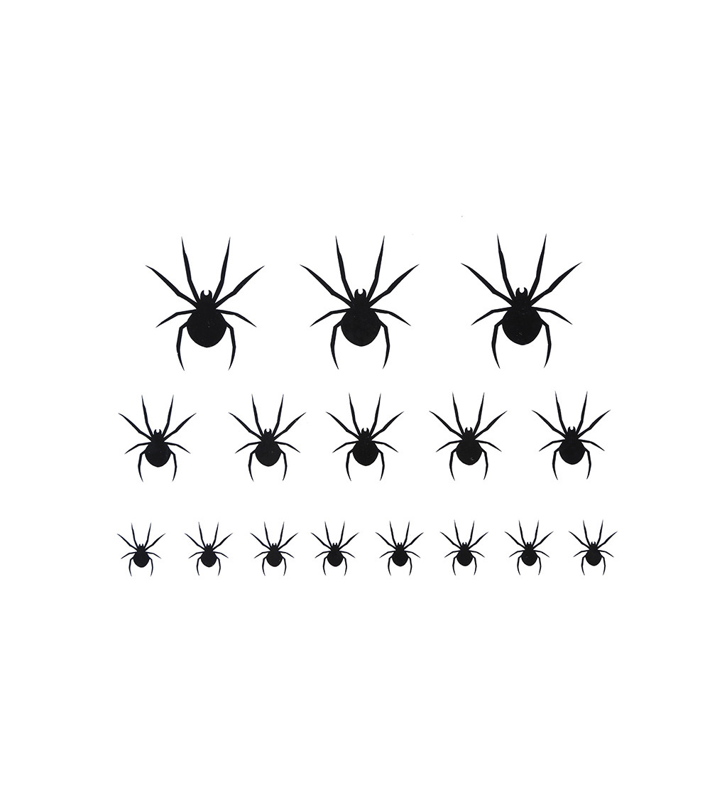 2 archy 16 samolepicích pavouků