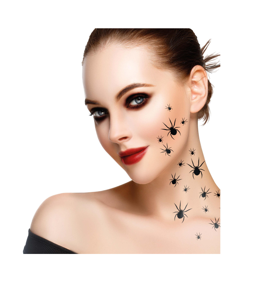 2 archy 16 samolepicích pavouků