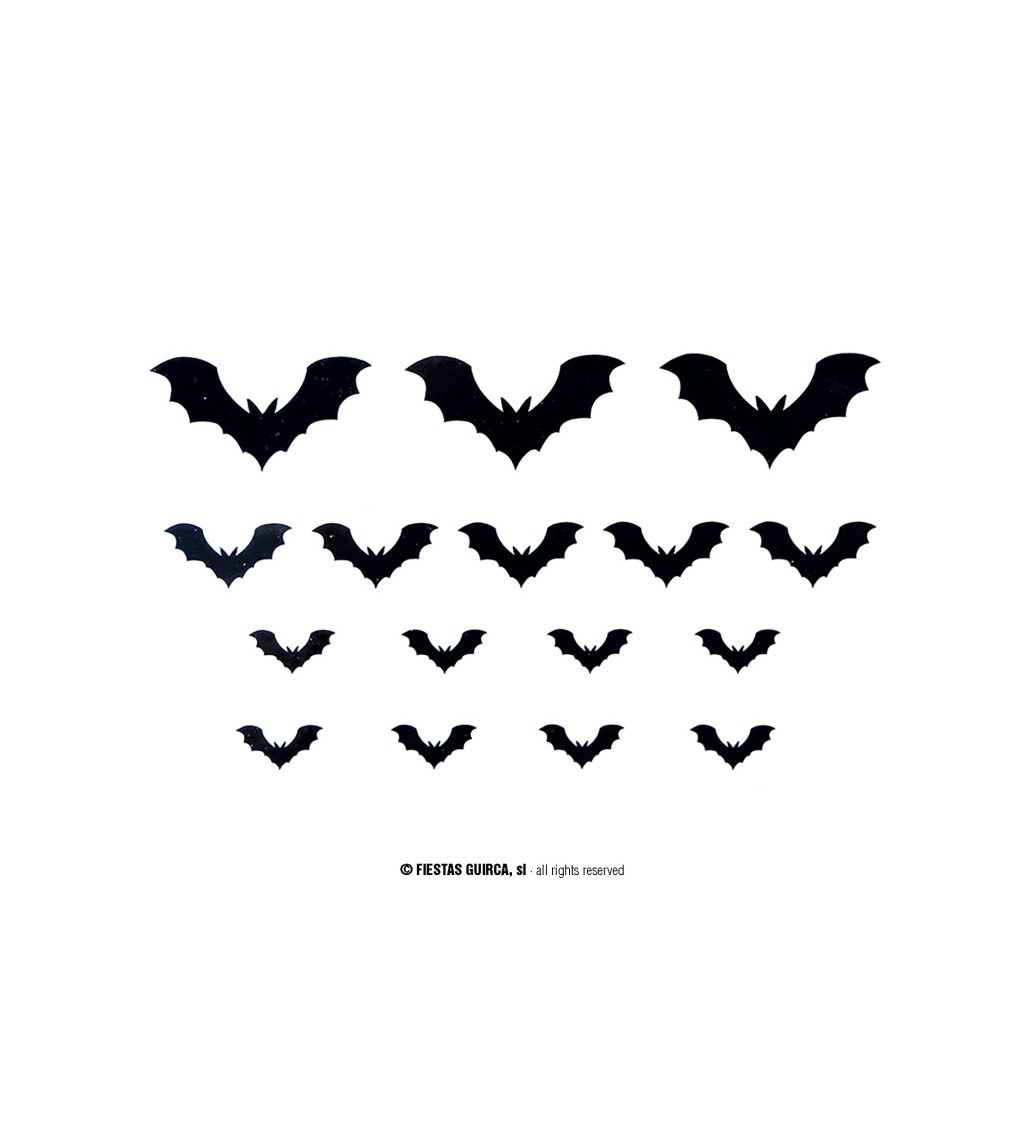 2 archy 16 samolepicích netopýrů