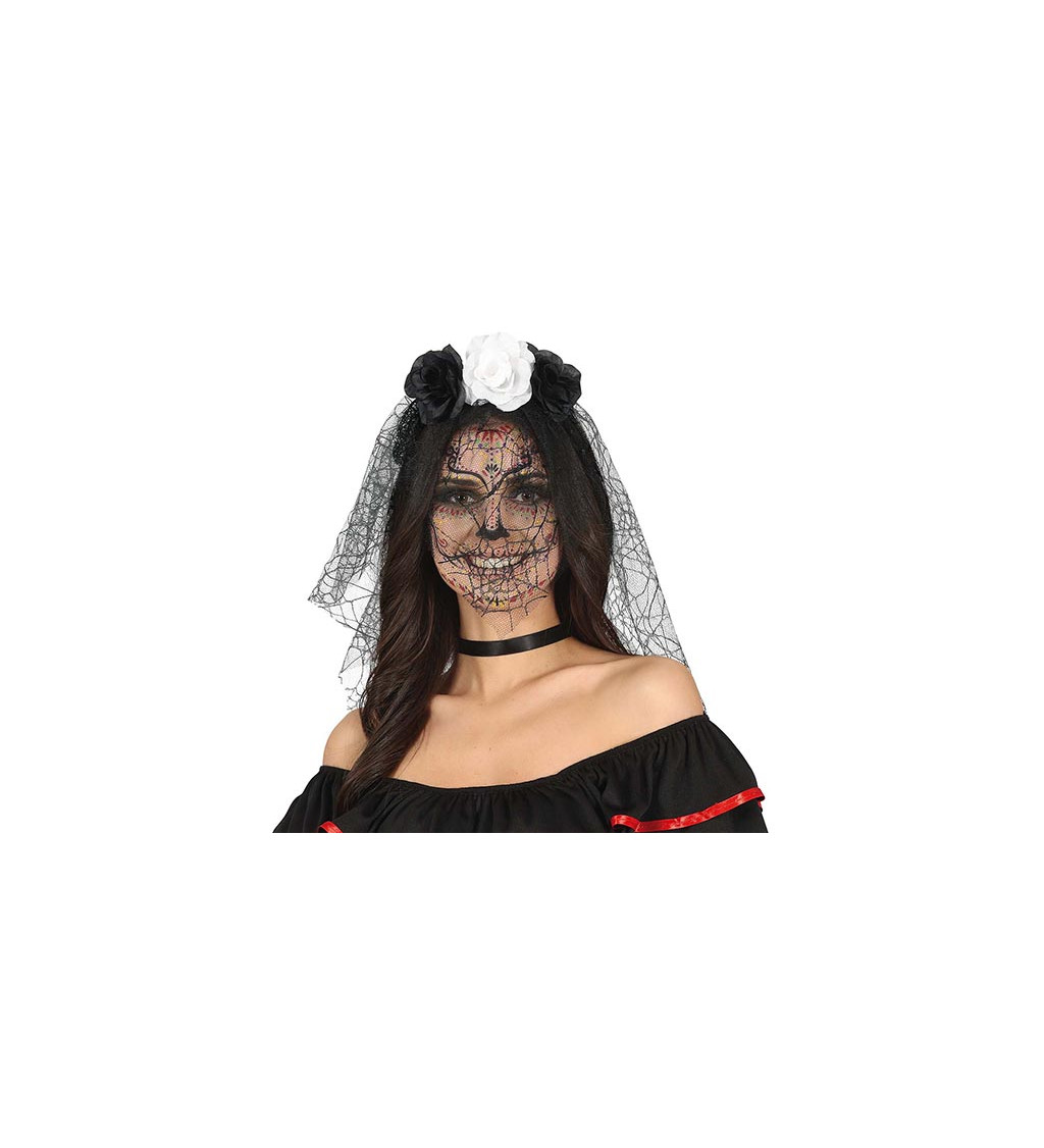 Černobílé květiny s vévodou