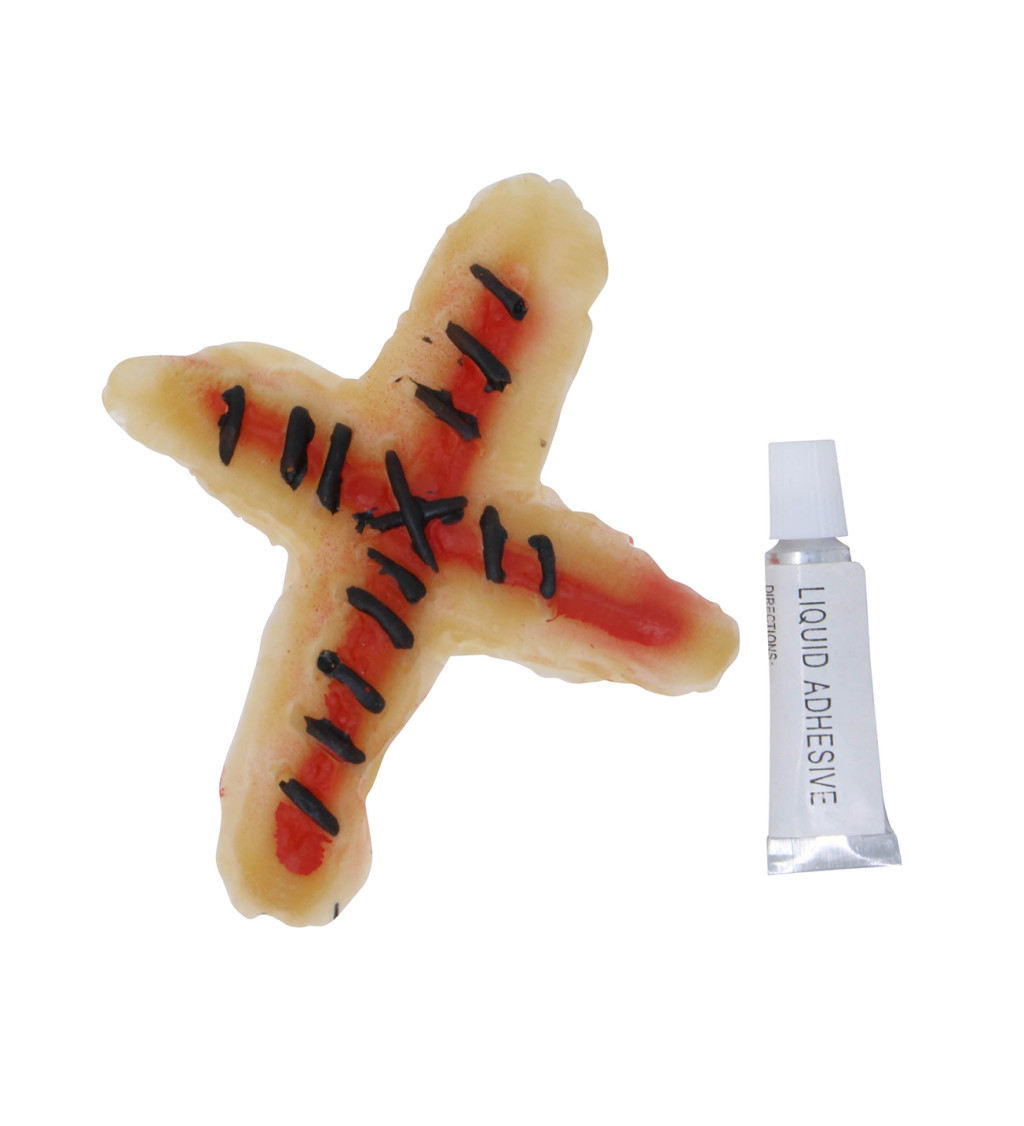 Latexová jizva kříž