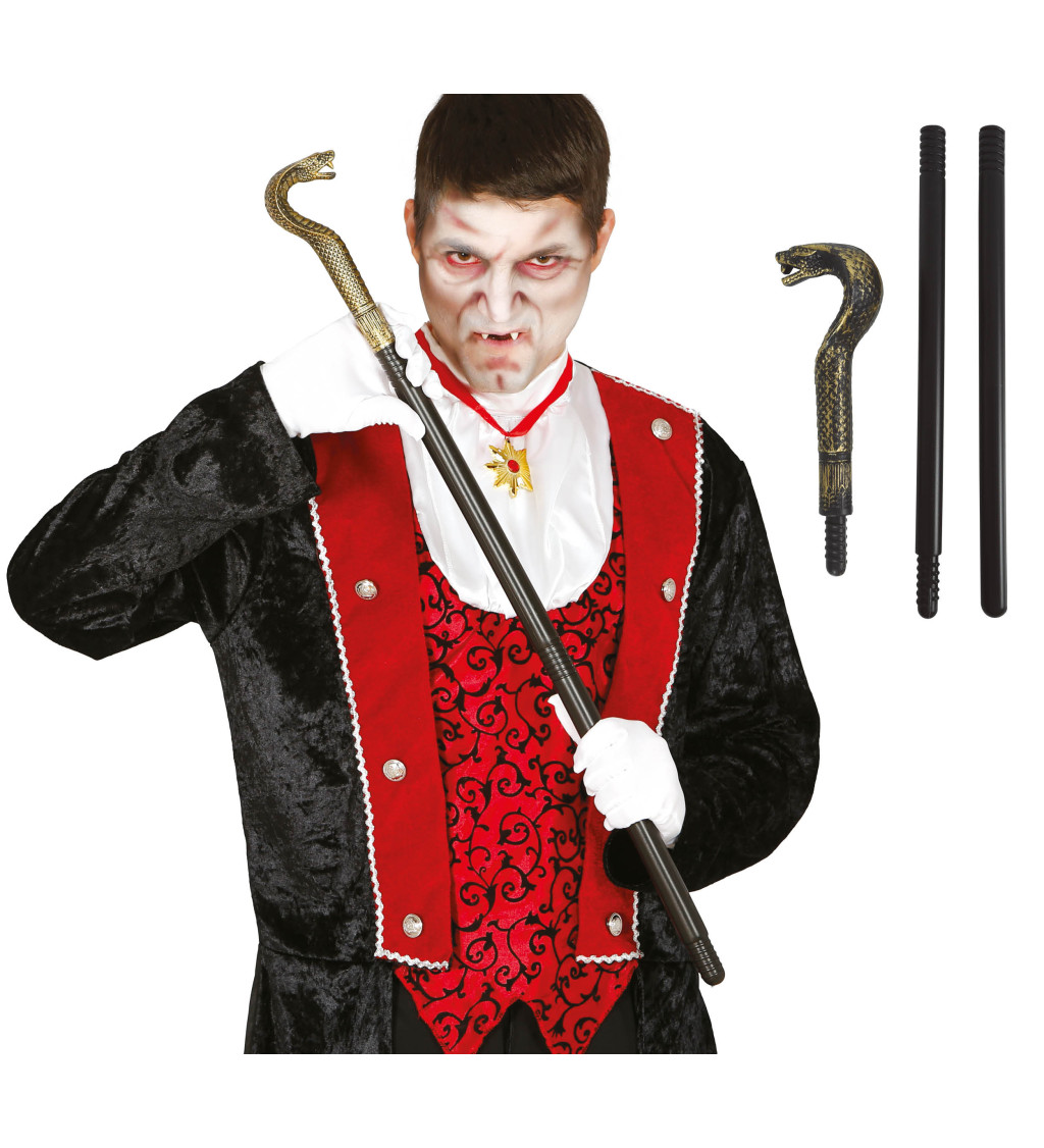 Hůlka s hadem, odnímatelná