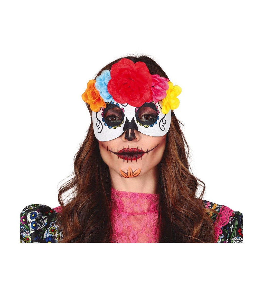 La Catrina s květinami