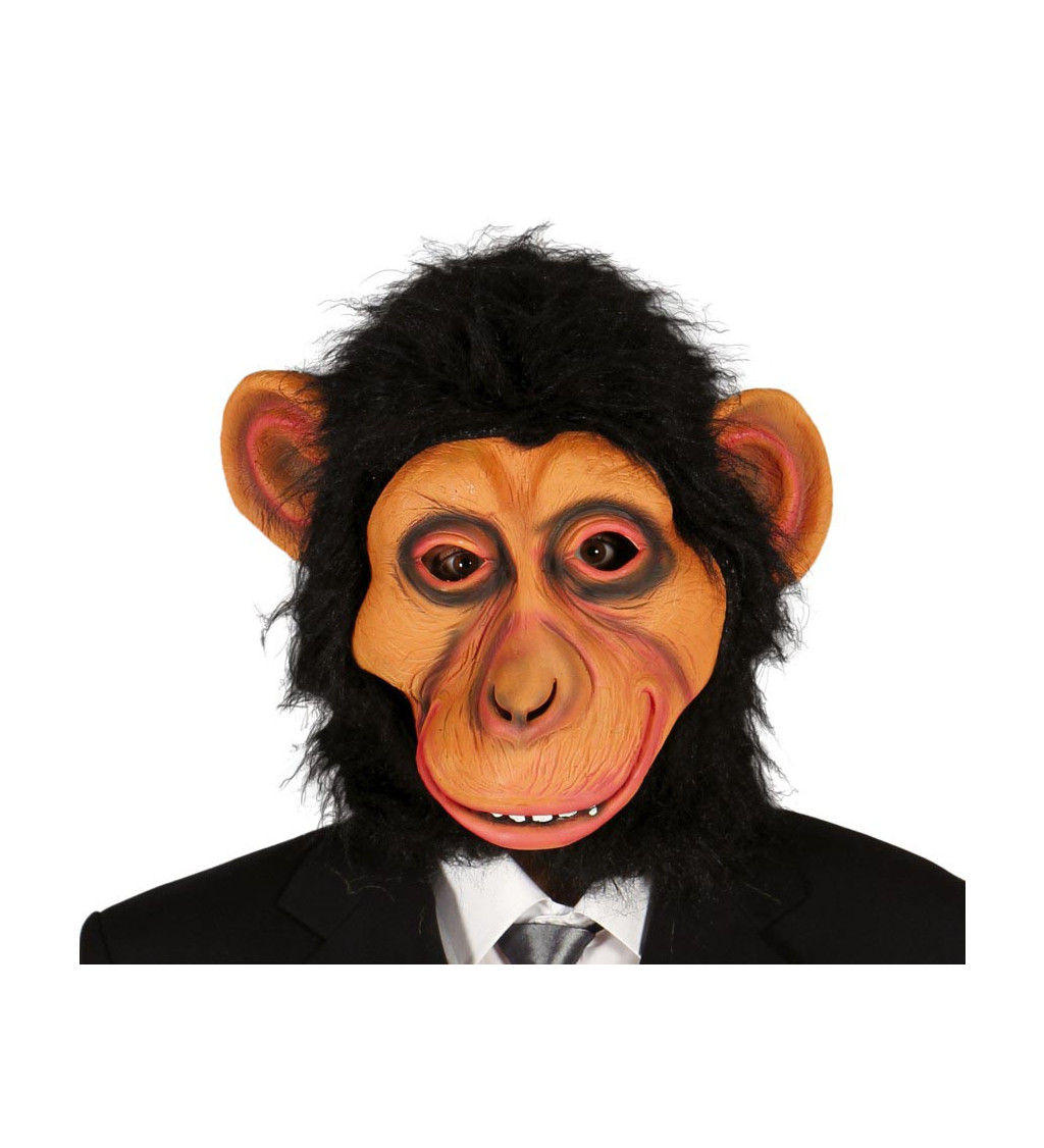 Maska šimpanze s vlasy