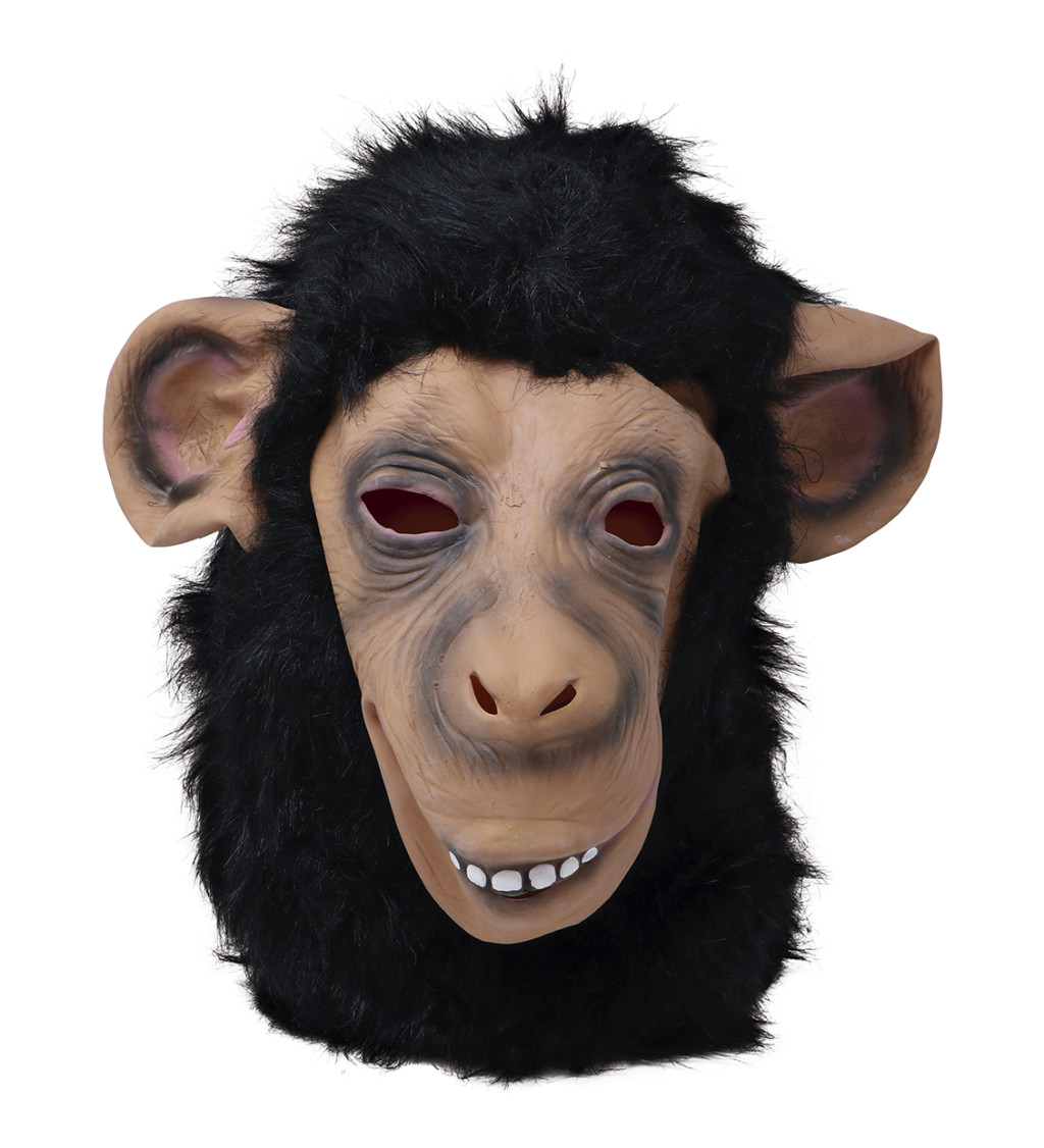 Maska šimpanze s vlasy