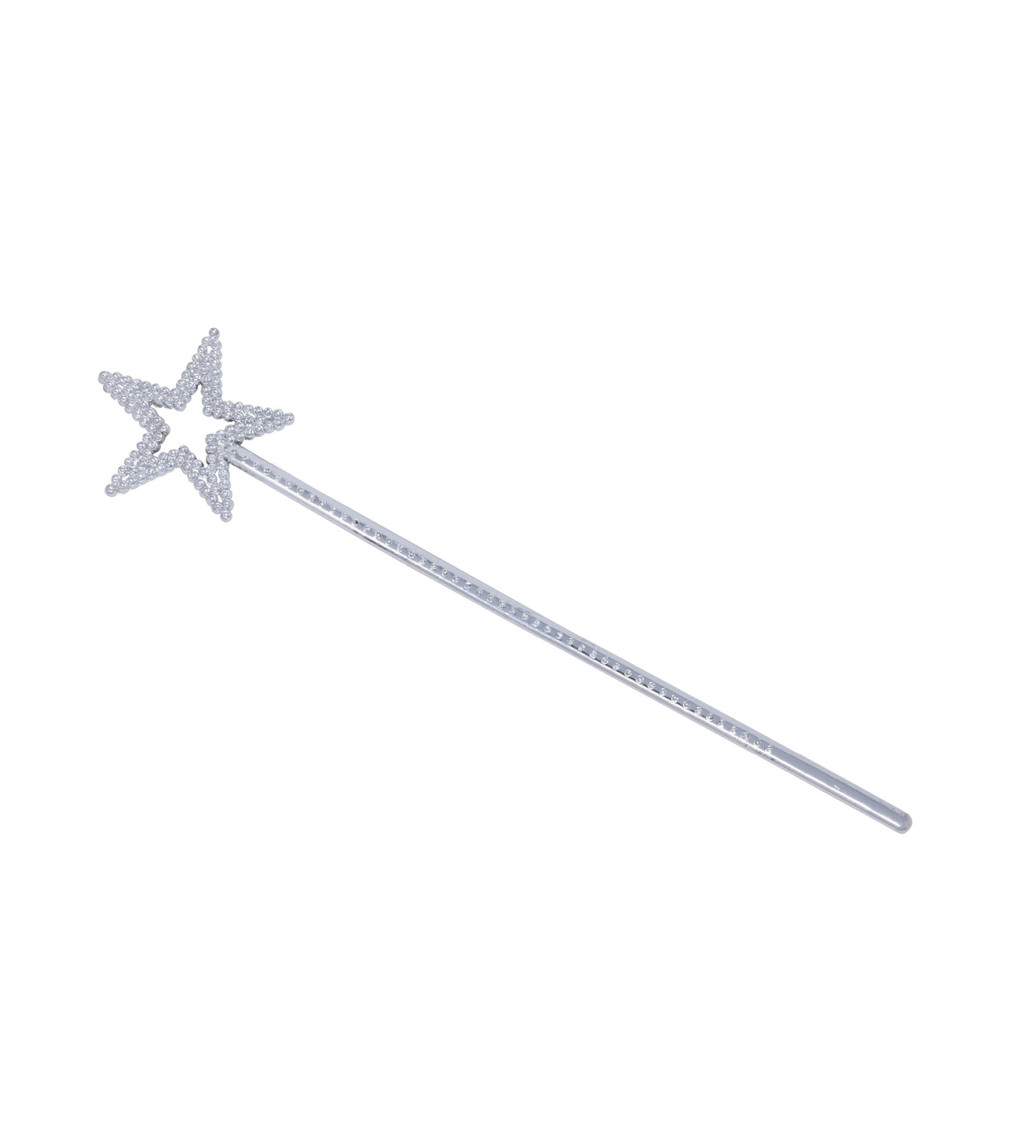 Víla hůlka - stříbrná