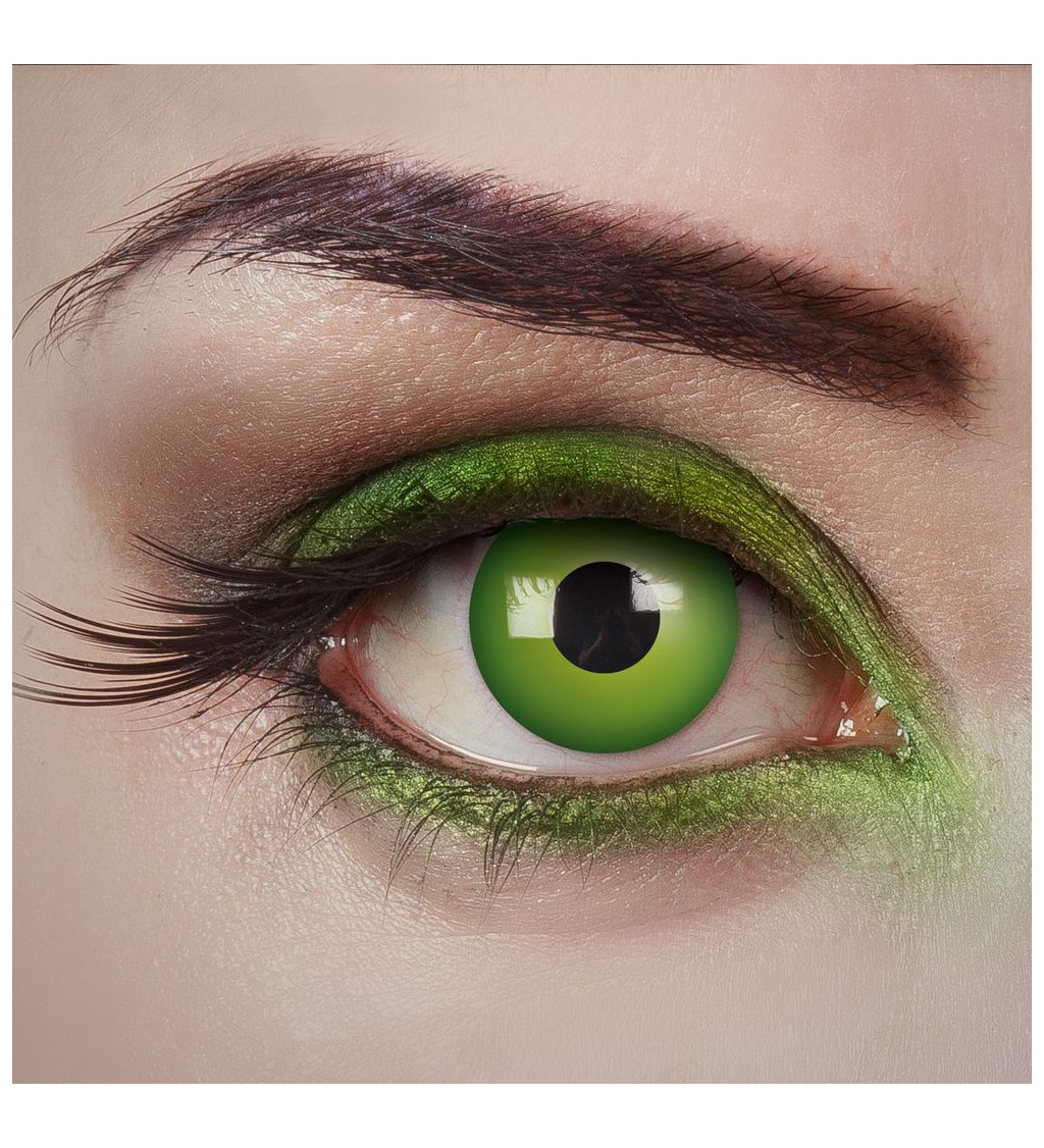 kontaktní čočky jednodenní- zelená