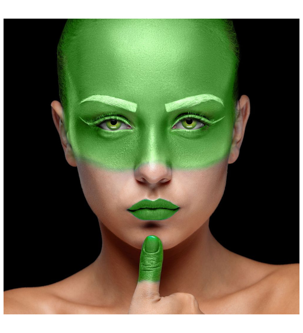 kontaktní čočky jednodenní- zelená