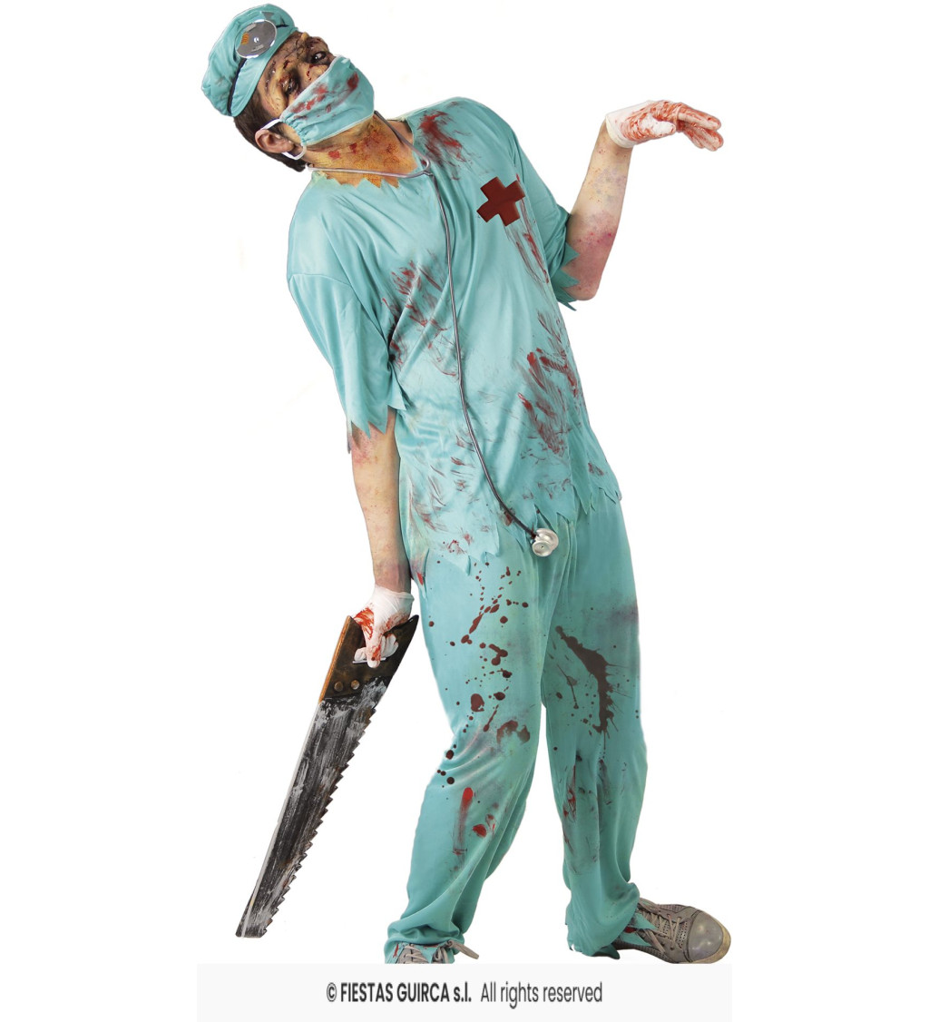 Pánský kostým zombie chirurg