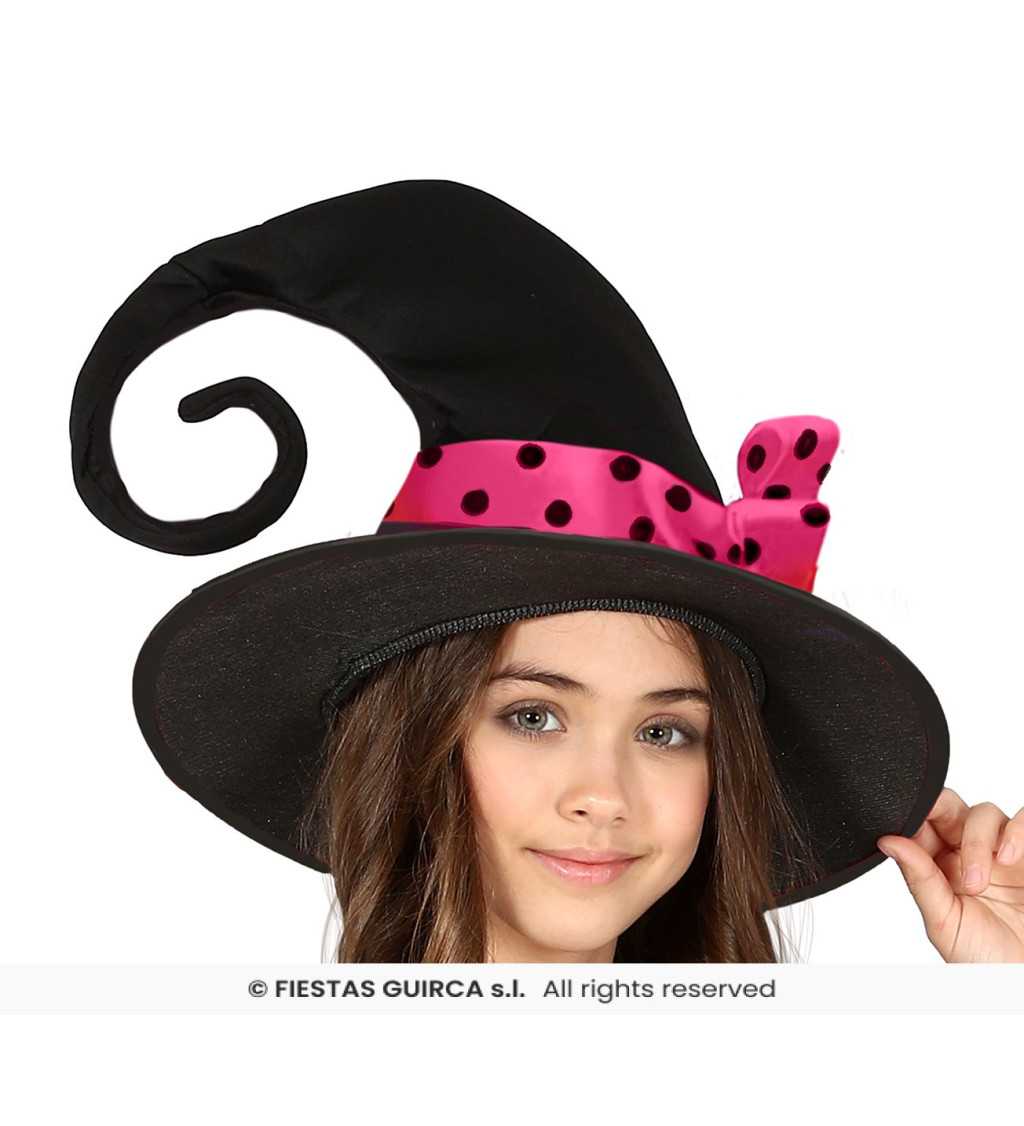 Dětský kostým Růžová čarodějnice