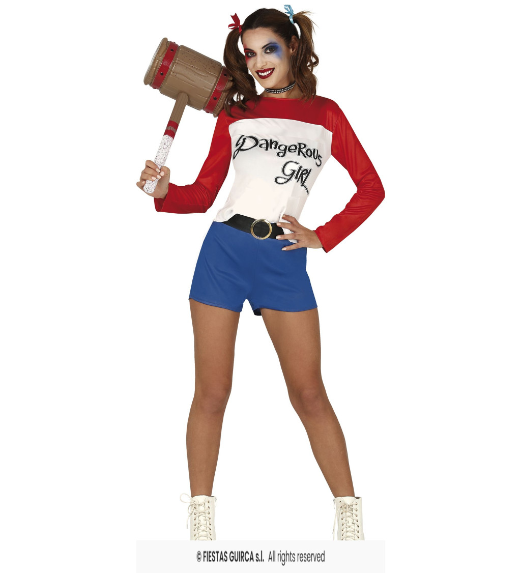 Dámský kostým Šíleně nebezpečná dívka