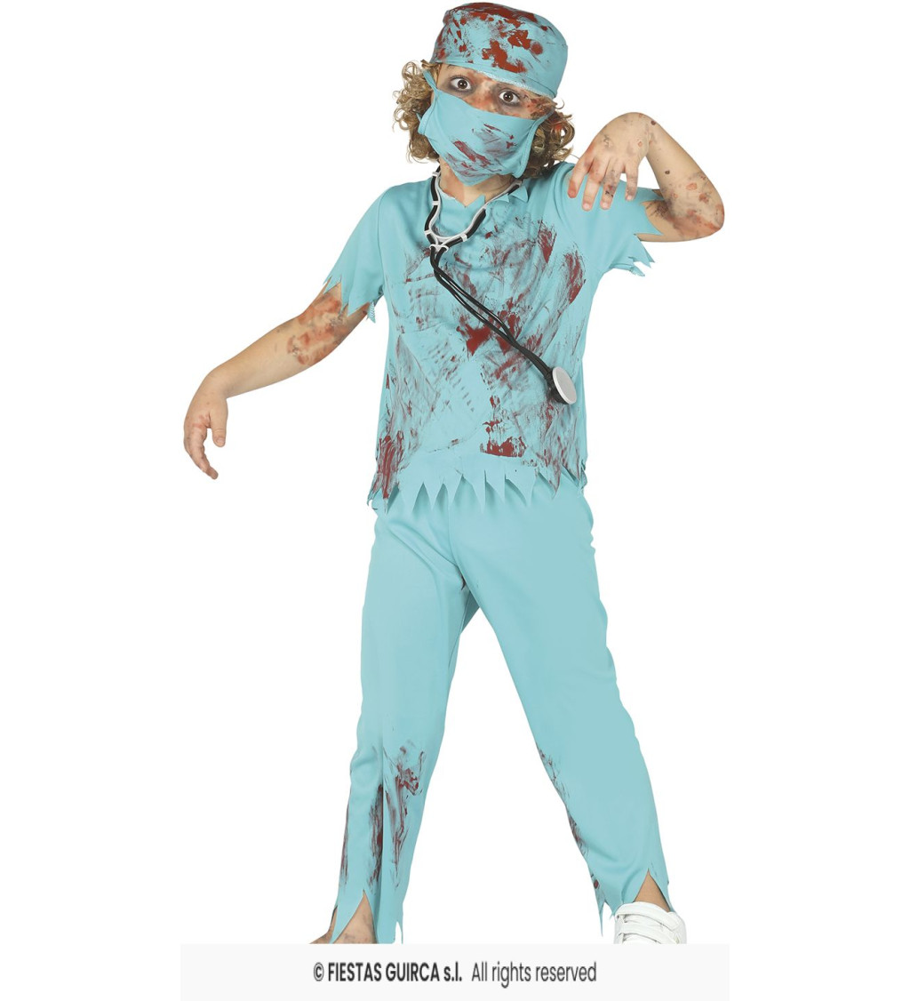 Dětský kostým zombie chirurg