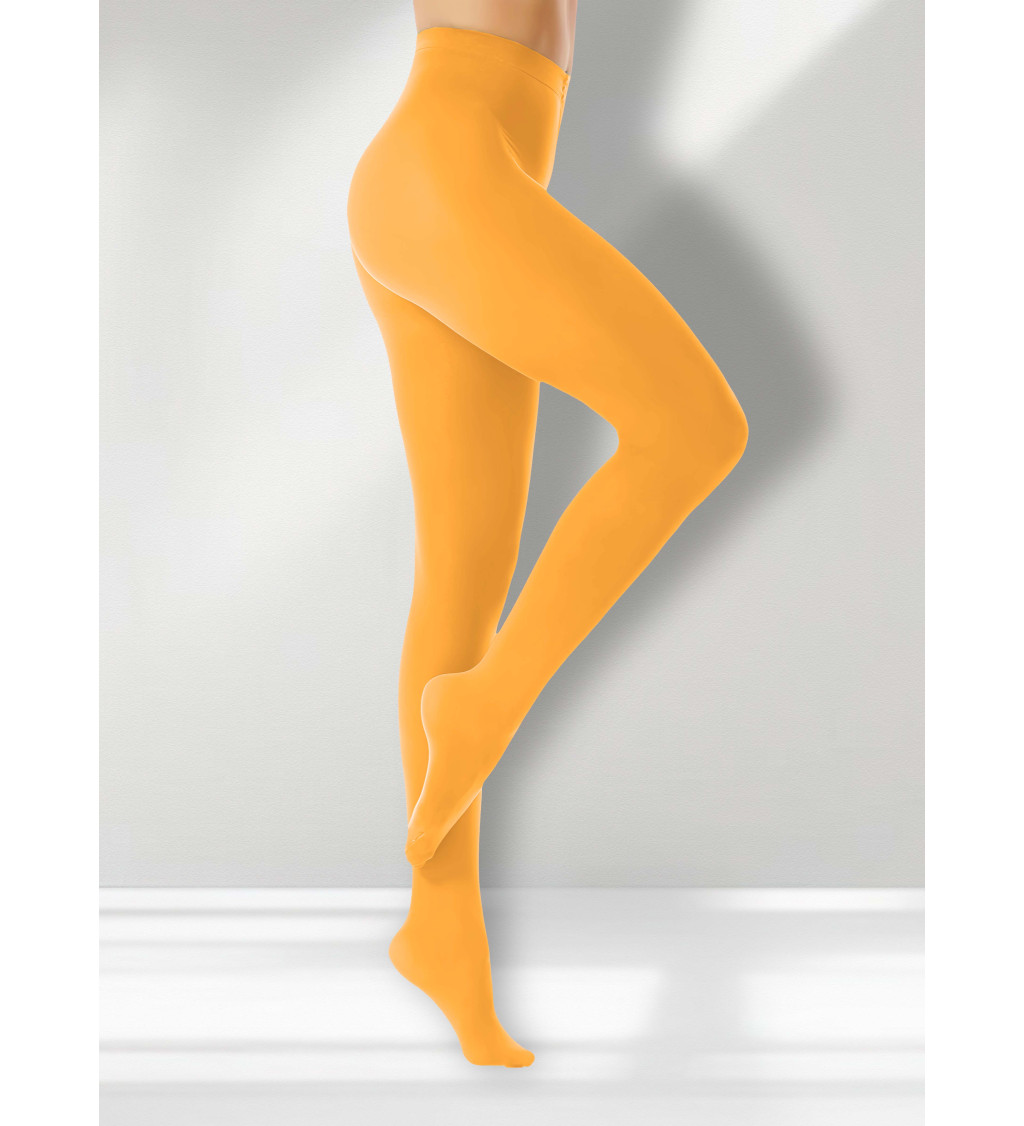 Neprůsvitné punčochy - oranžové