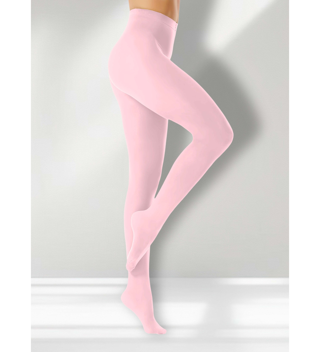 Neprůsvitné punčochy - růžové