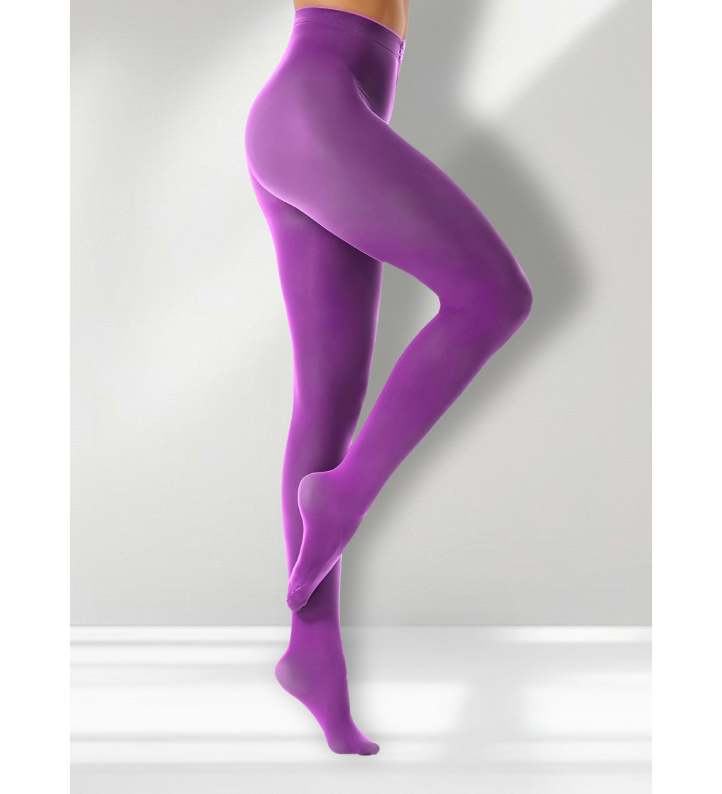 Neprůsvitné punčochy - fialové