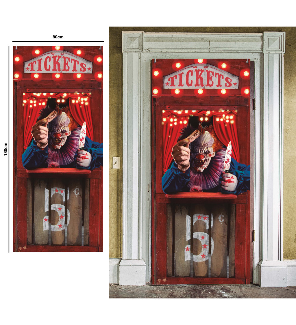 Dekorace dveří cirkusu hrůzy