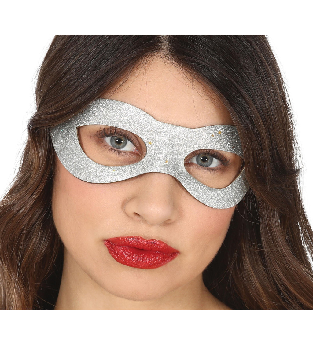 Maska - stříbrmá