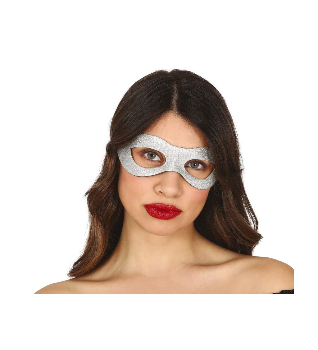 Maska - stříbrmá