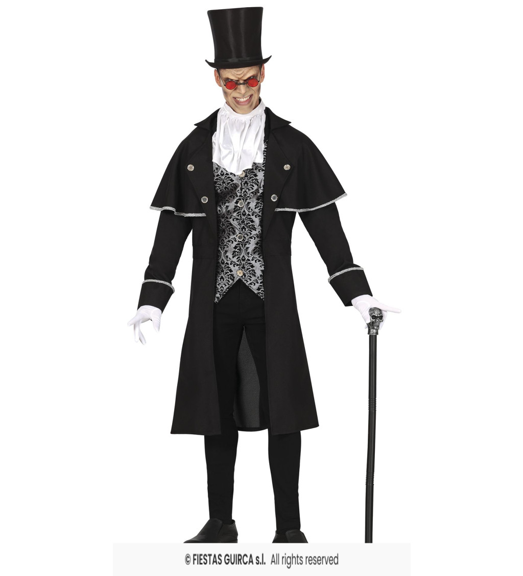 Pánský kostým Stříbrný upír