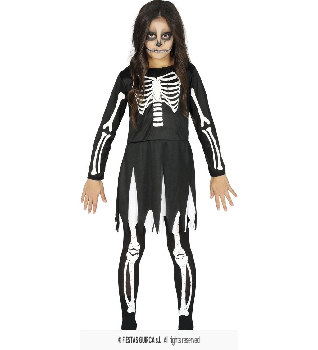 Dětský kostým kostlivec