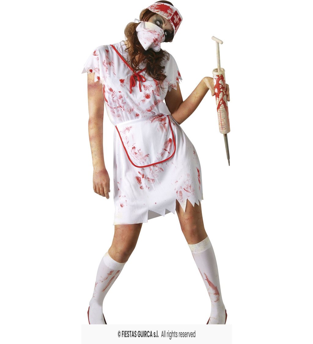 Dámský kostým zombie zdravotní sestra