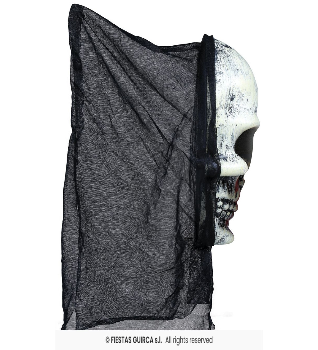 Maska lebky s kápí