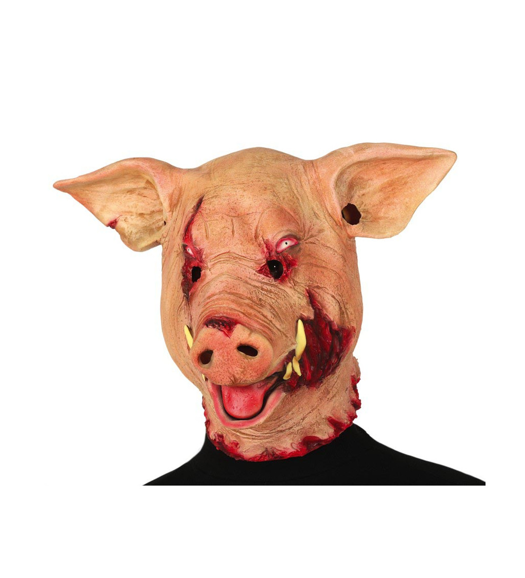 Latexová maska hrůzostrašného prasete
