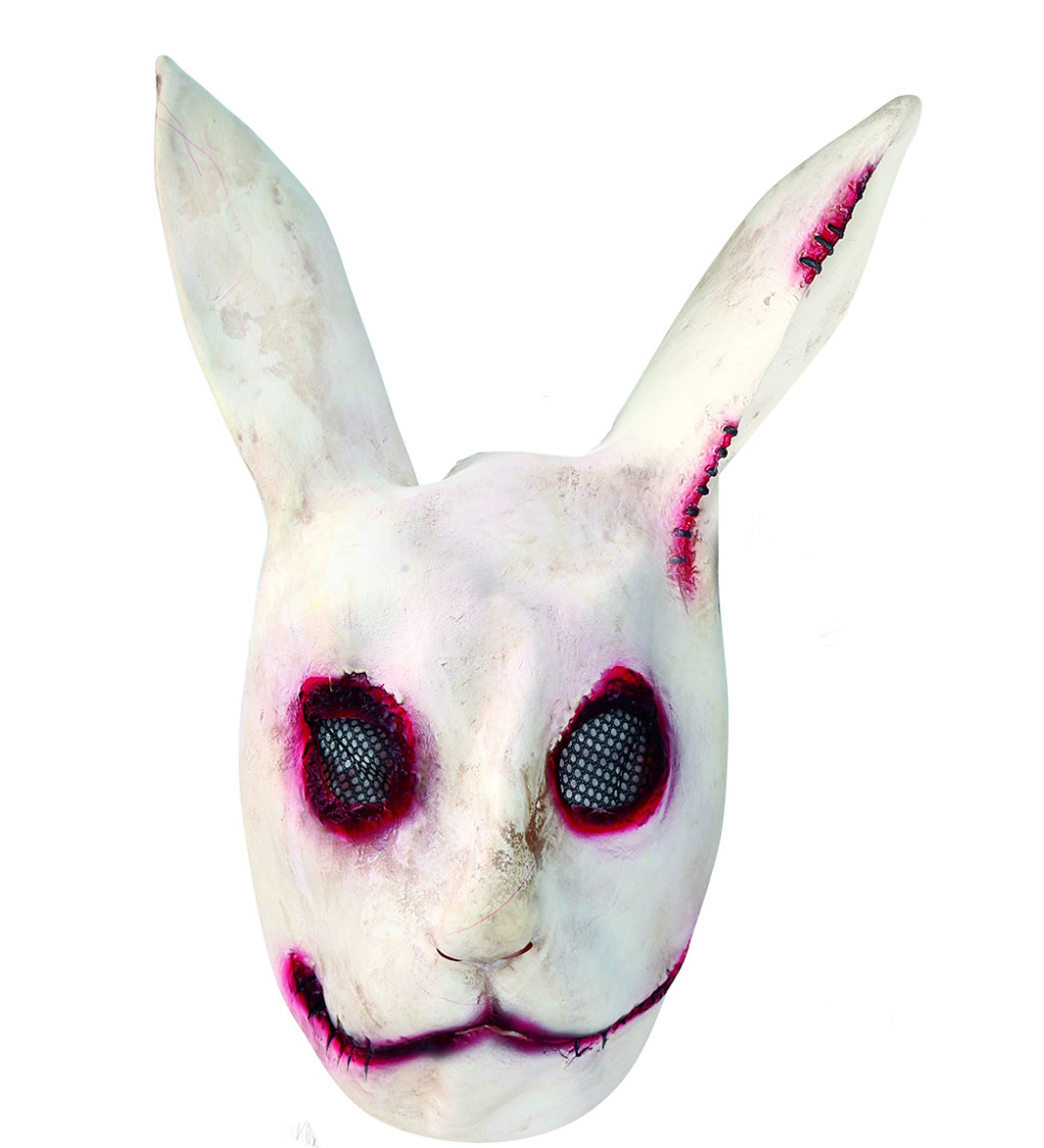Latexová strašidelná maska králíka