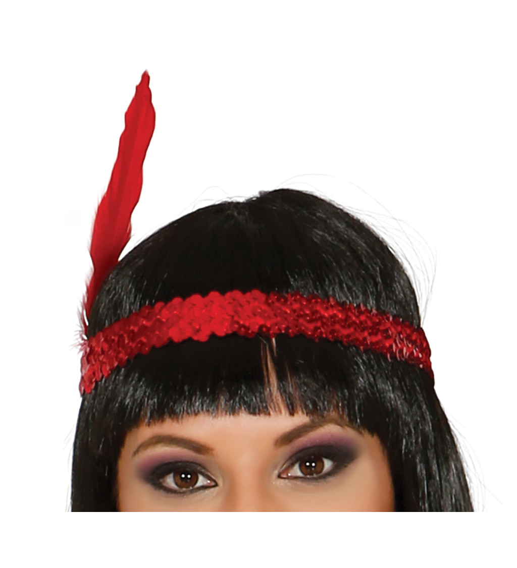 Dámský kostým - Charleston červený