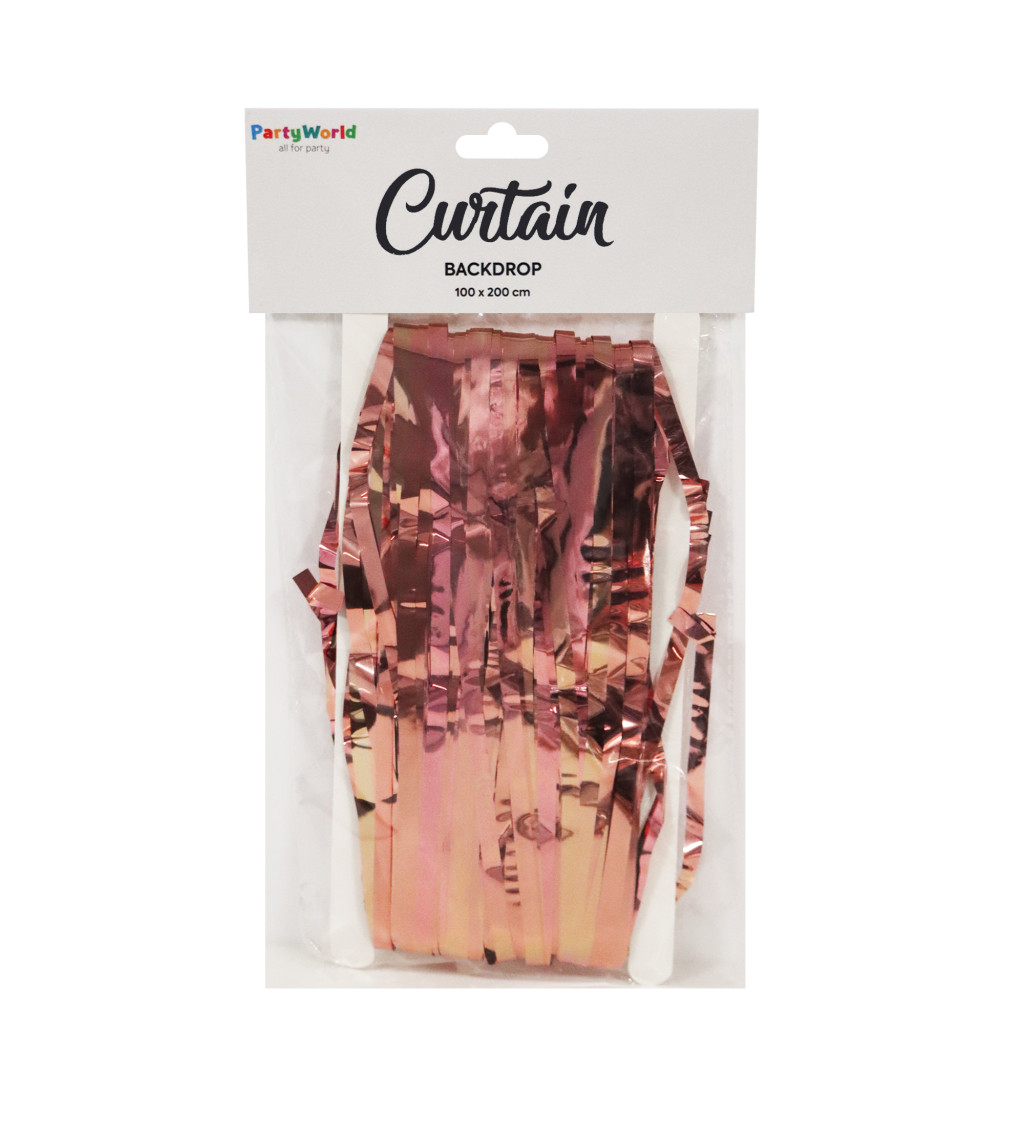 Party závěs fóliový rose gold