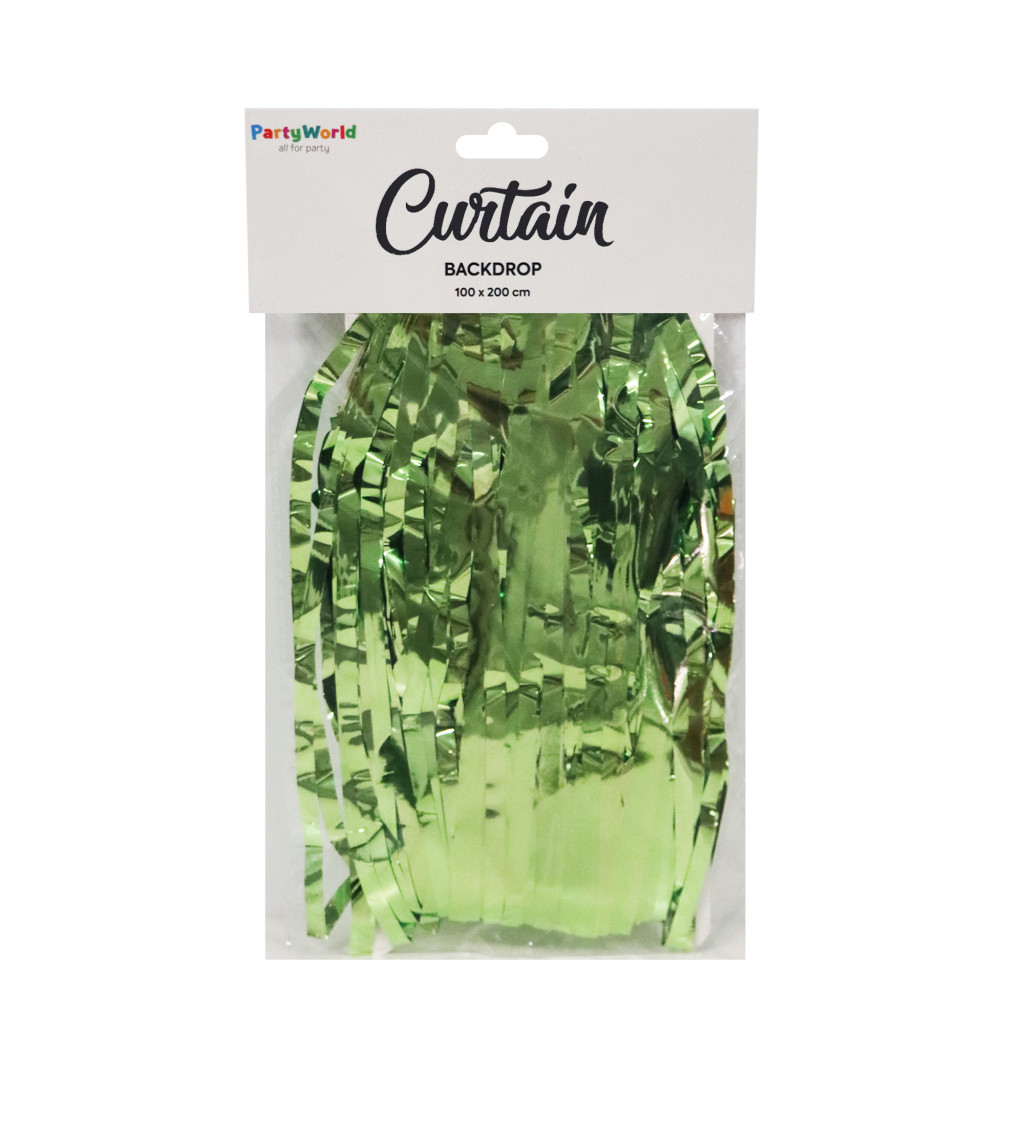 Party závěs fóliový zelený