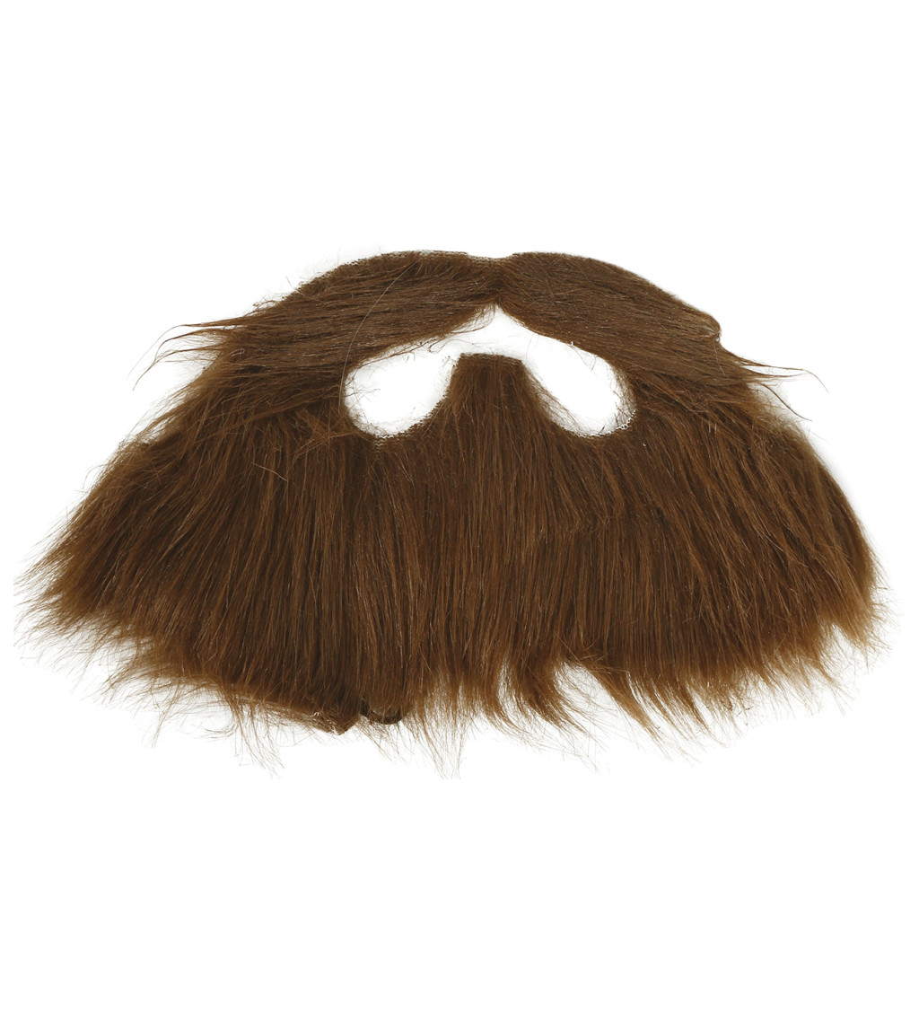 Vousy a knír – hnědé