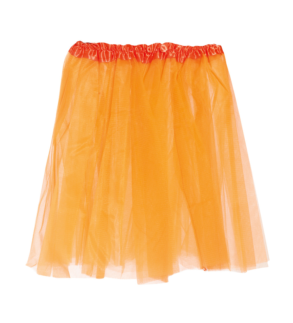 Neonově oranžová - tutu sukně