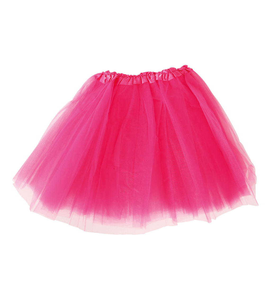 Neonově fuchsiová - tutu sukně