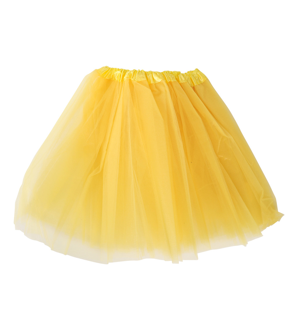 Neonově žlutá - tutu sukně