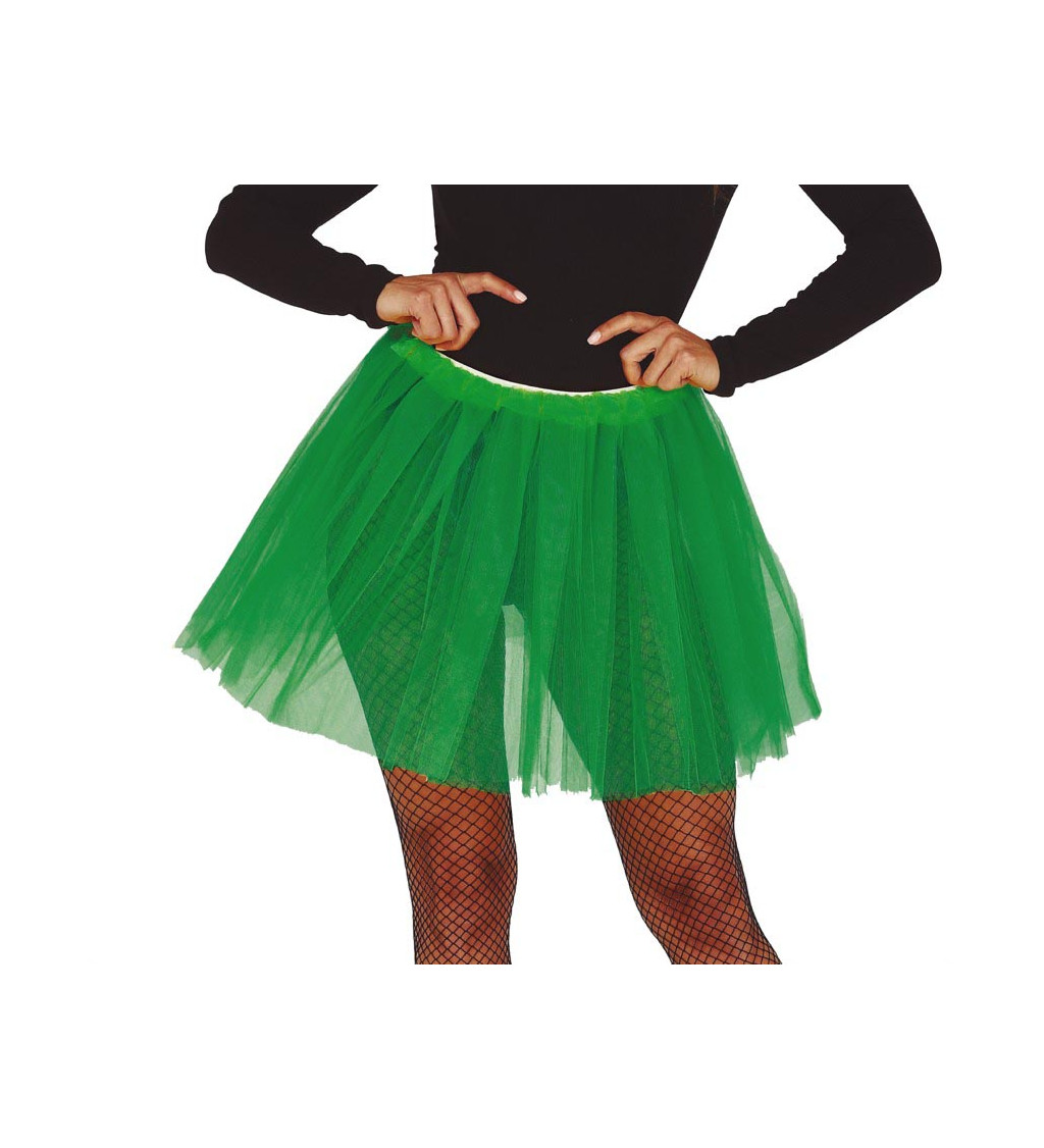 Tmavě zelená - tutu sukně