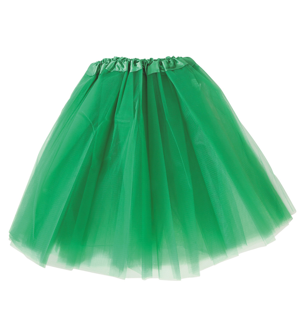 Tmavě zelená - tutu sukně