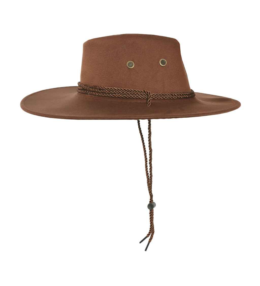 Hnědý - kovbojský klobouk