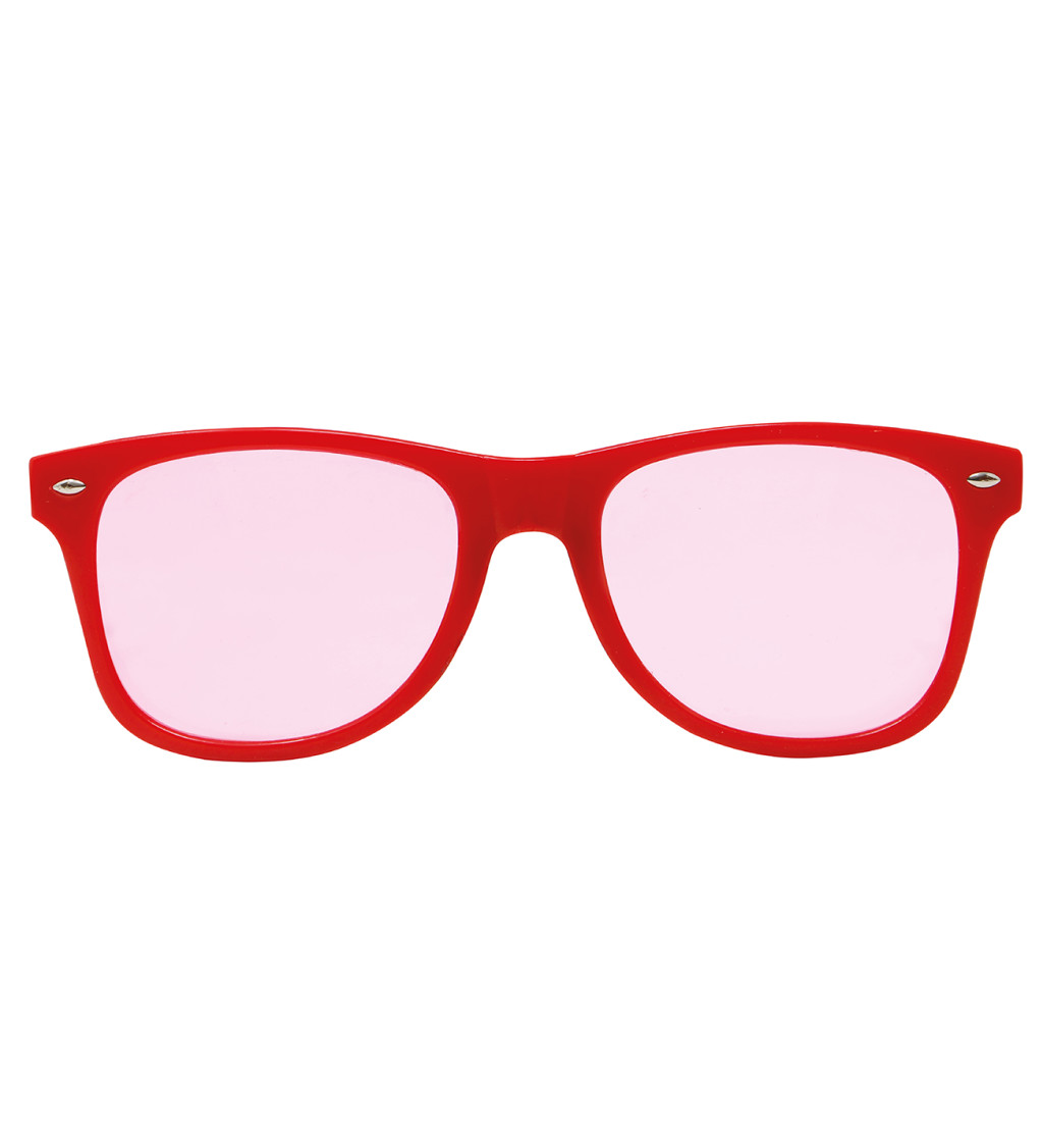 Červené brýle - s červenými skly