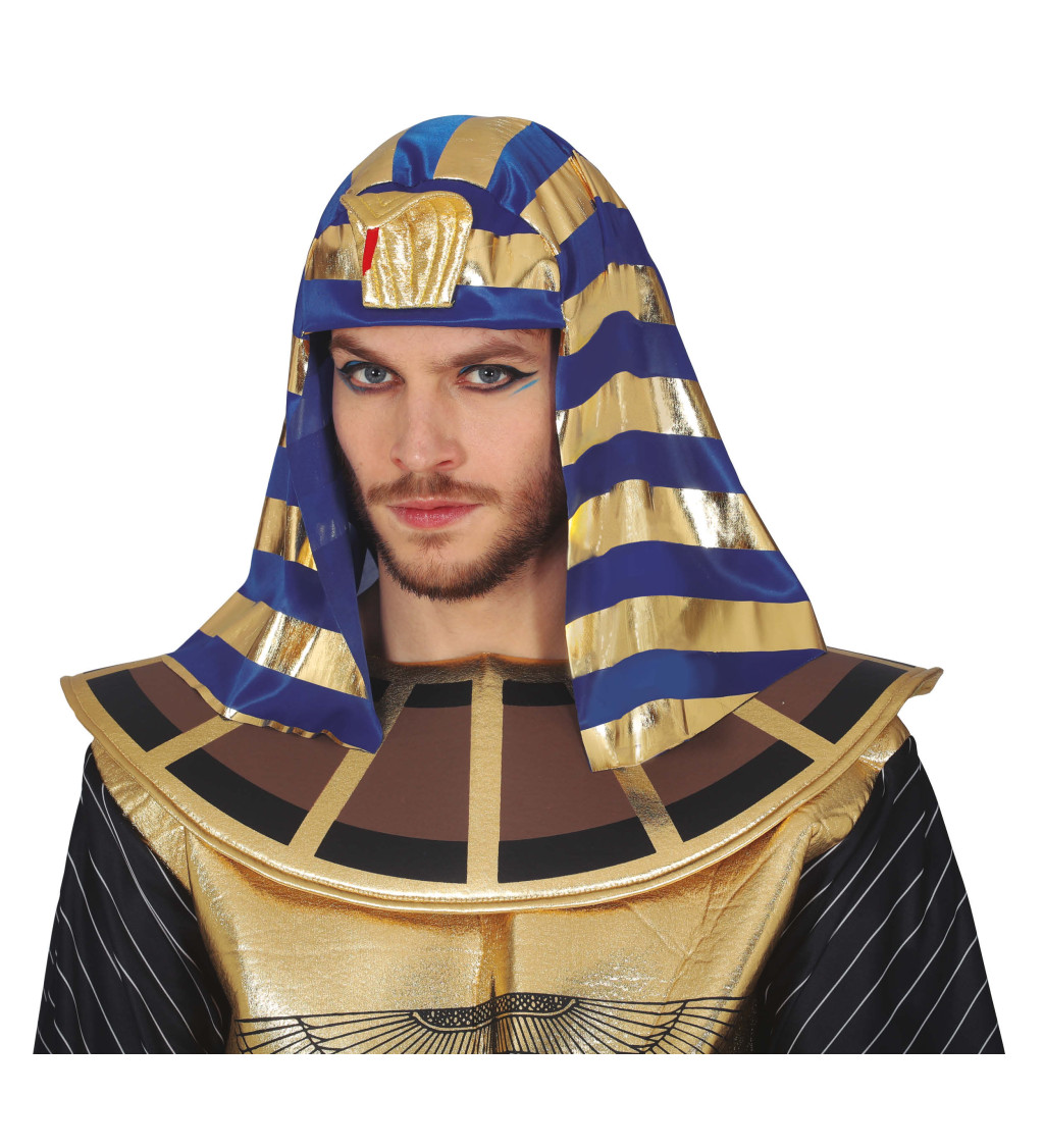 Zlatomodrá - faraonská čepice