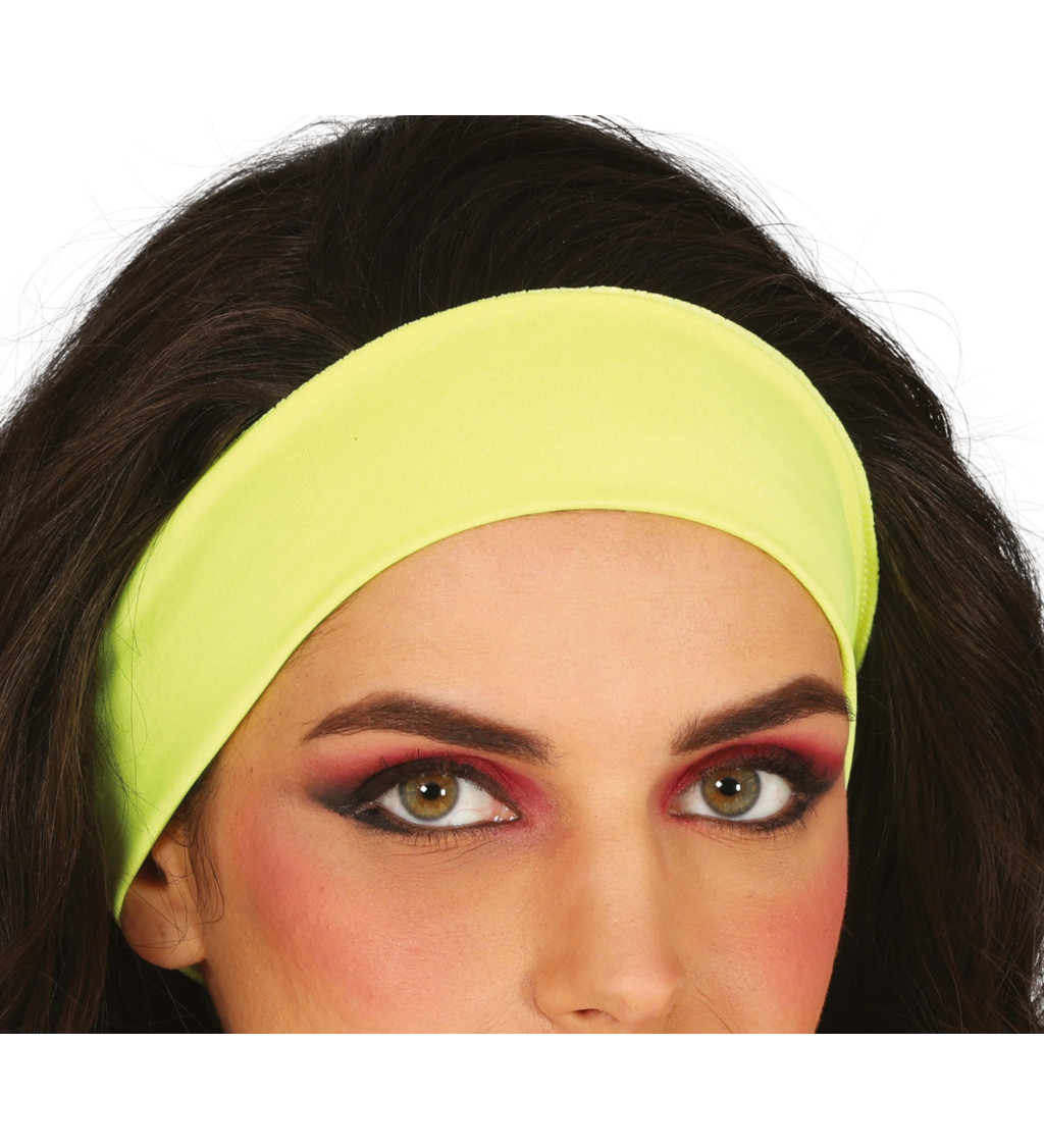 Čelenka - neonově žlutá