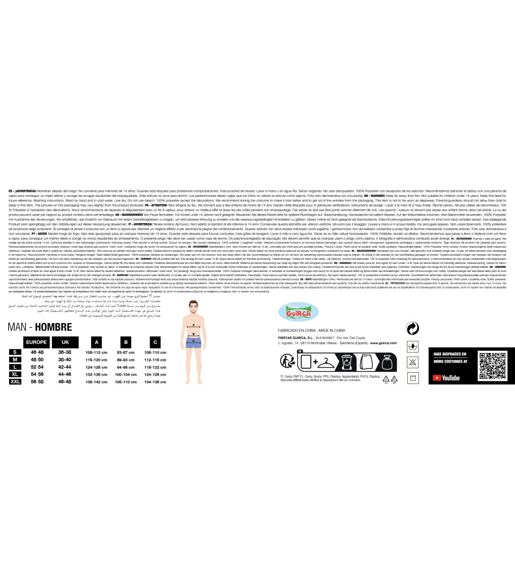 Pánský kostým - Šejk