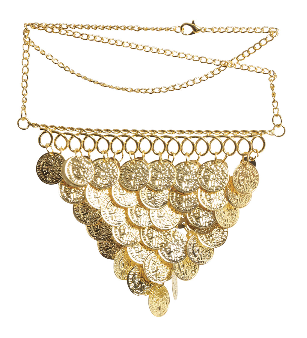 Náhrdelník - s kovovými mincemi