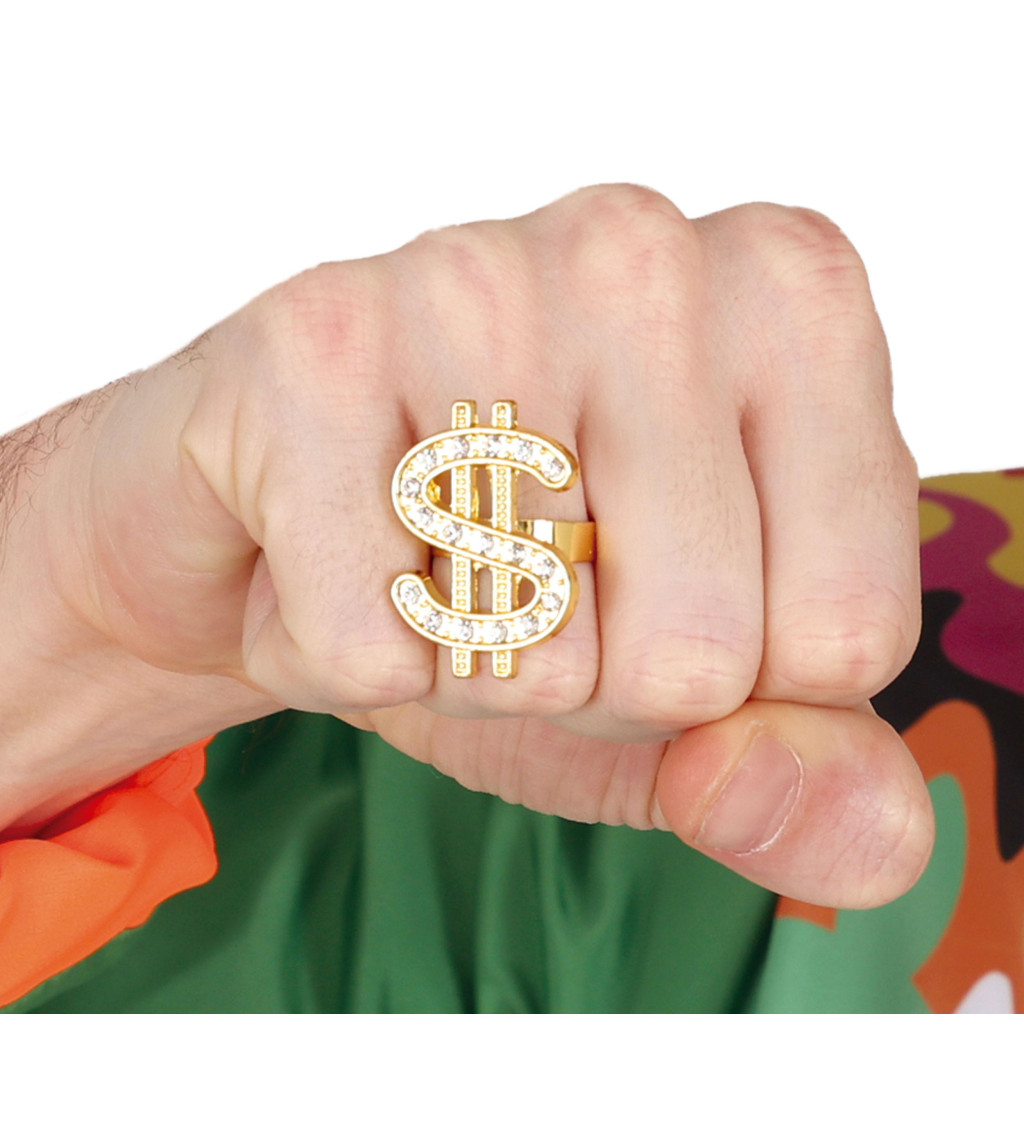 Prsten - dolar kovový