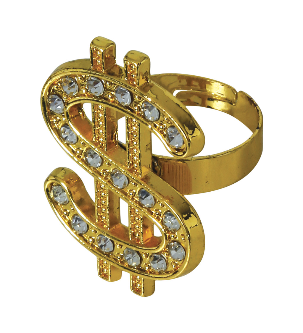 Prsten - dolar kovový